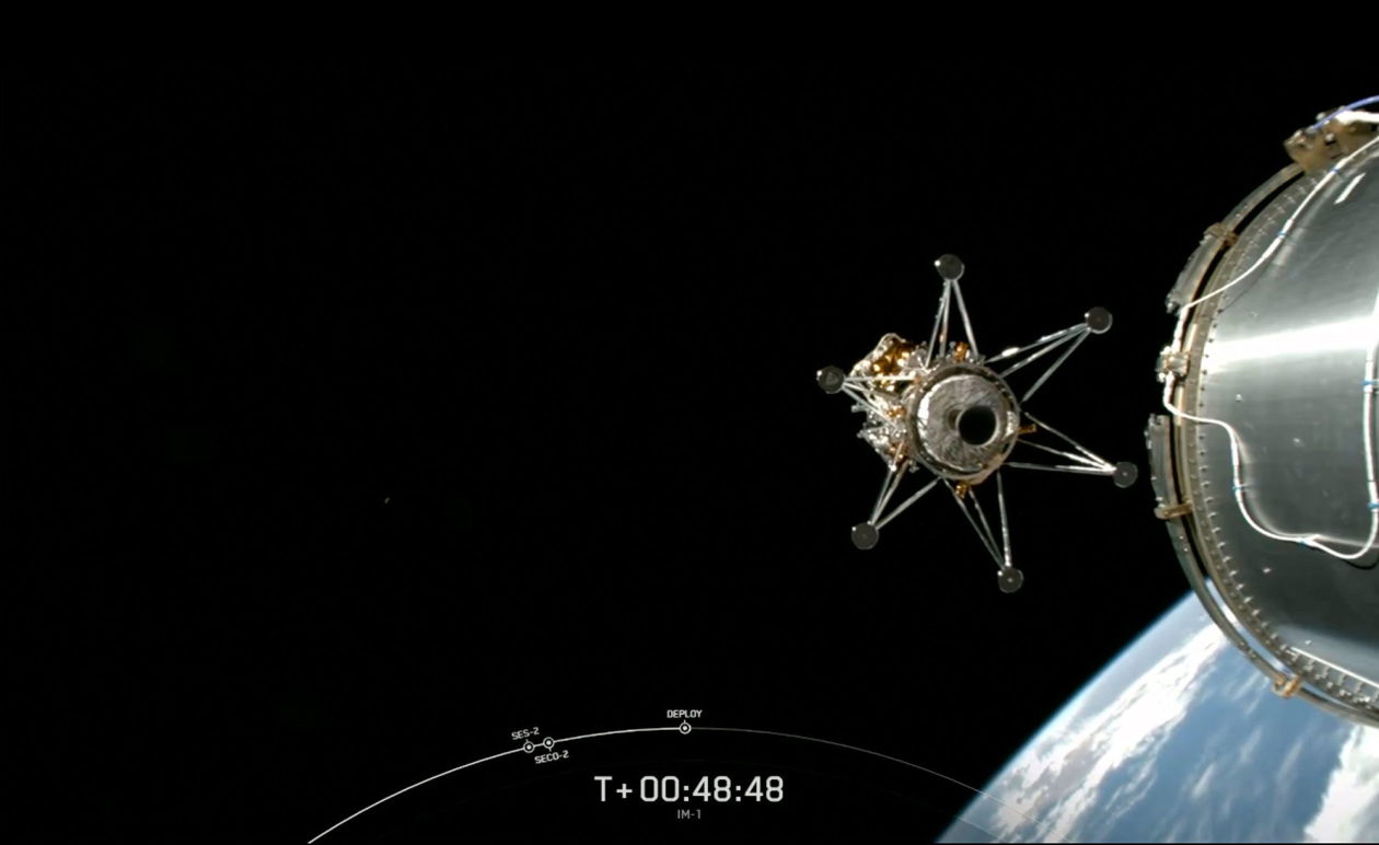 美企月球着陆器“奥德修斯”着陆时侧翻 但目前运转正常